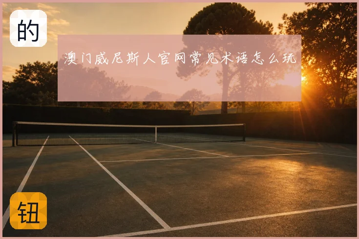 澳门威尼斯人官网常见术语怎么玩